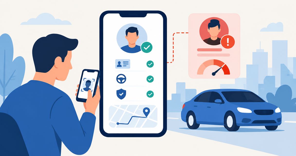 Automatically flag high-risk drivers during mobility app onboarding