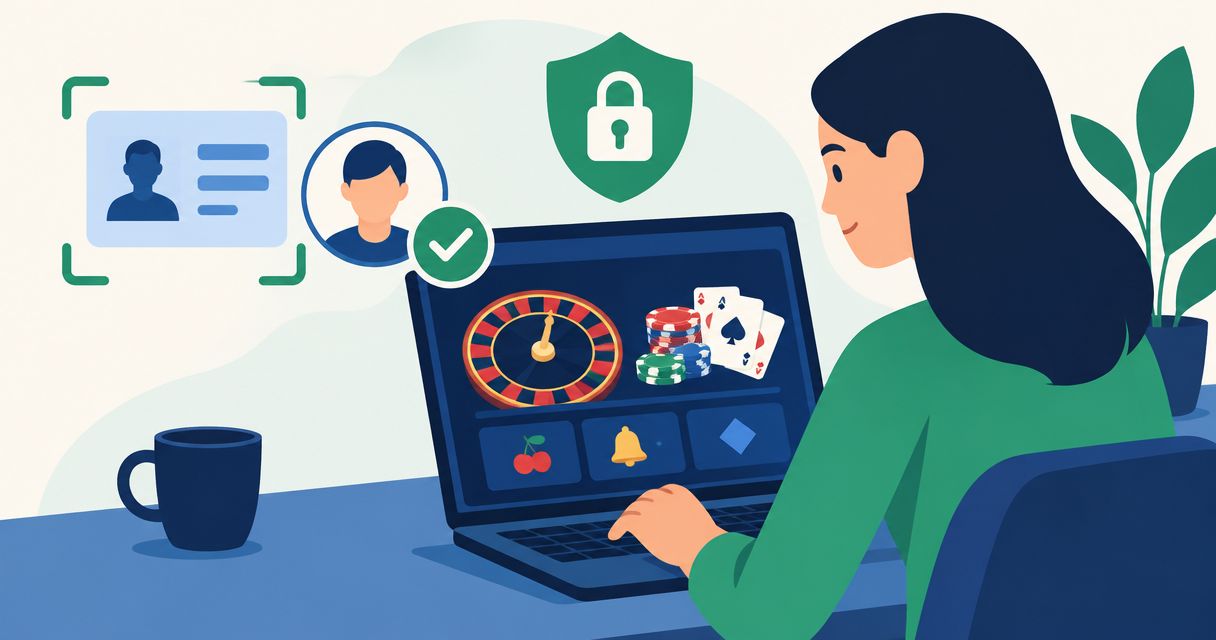 How does age verification work for online casinos?